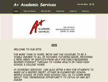 Tablet Screenshot of aplusacademic.net